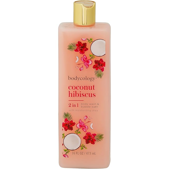 Bodycology Coconut Hibiscus Moisturizing Body Wash, 16 fl oz